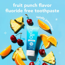 Kids fluoride-free toothpaste tube with fruit punch flavor, 4.2 oz