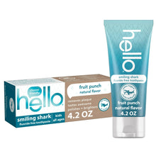 Kids fluoride-free toothpaste set: box and fruit punch tube, 4.2 oz