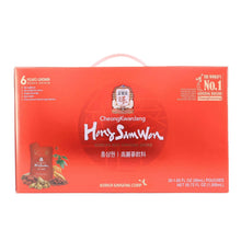 Red HongSamWon ginseng drink box showing CheongKwanJang logo and 'No.1' badge
