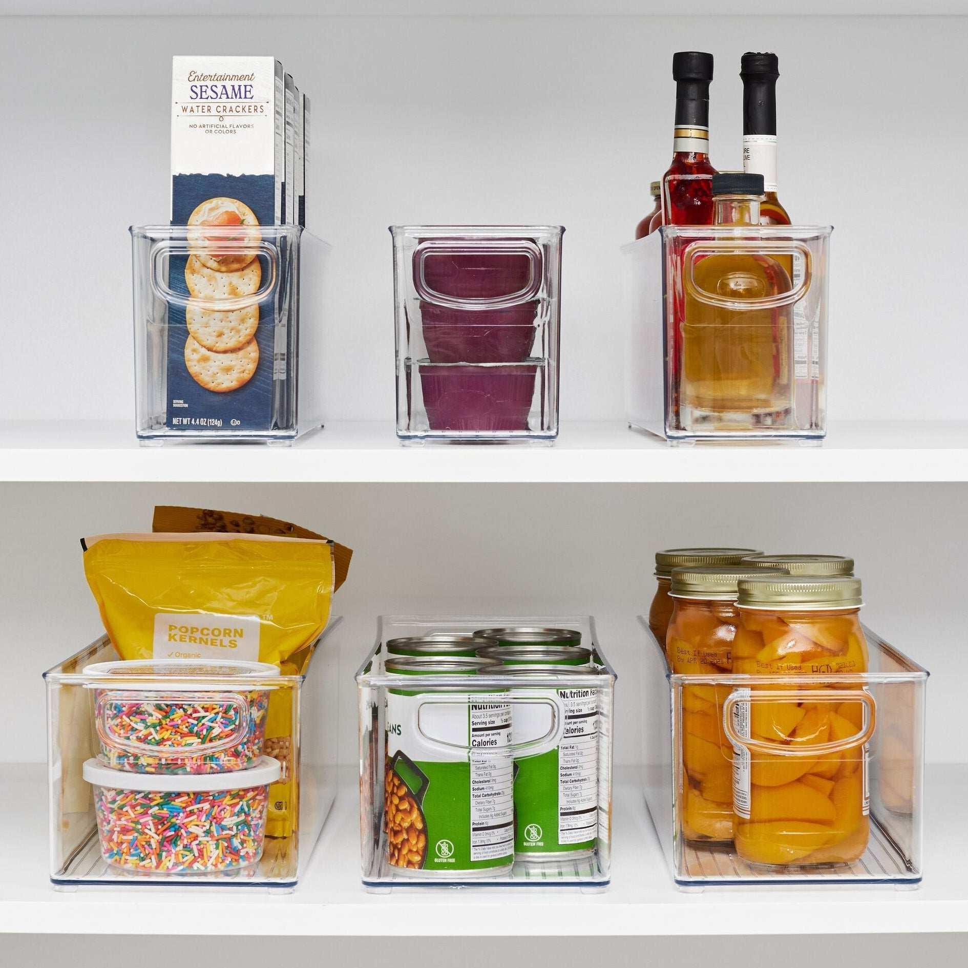 iDESIGN Linus Deep Storage Bins, 6-piece Set