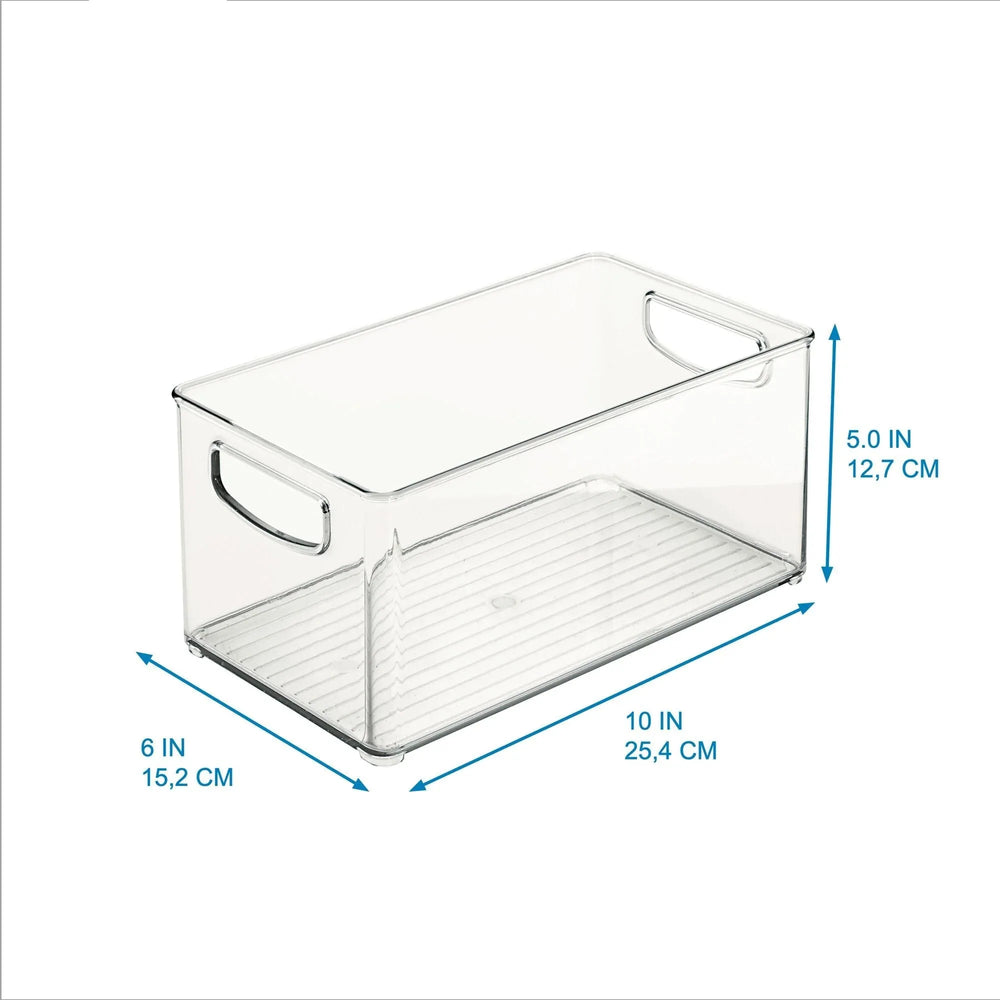iDESIGN Linus Plastic Fridge/Pantry Kitchen Organizer Bins, Set of 4 - USA MEGA SHOP