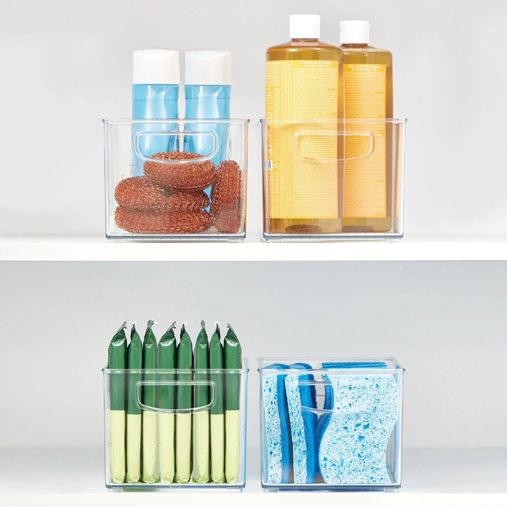 iDESIGN Linus Plastic Fridge/Pantry Kitchen Organizer Bins, Set of 4 - USA MEGA SHOP