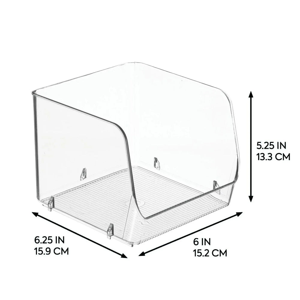 iDESIGN Stacking Open Front Pantry Bins, 8-piece Set - USA MEGA SHOP