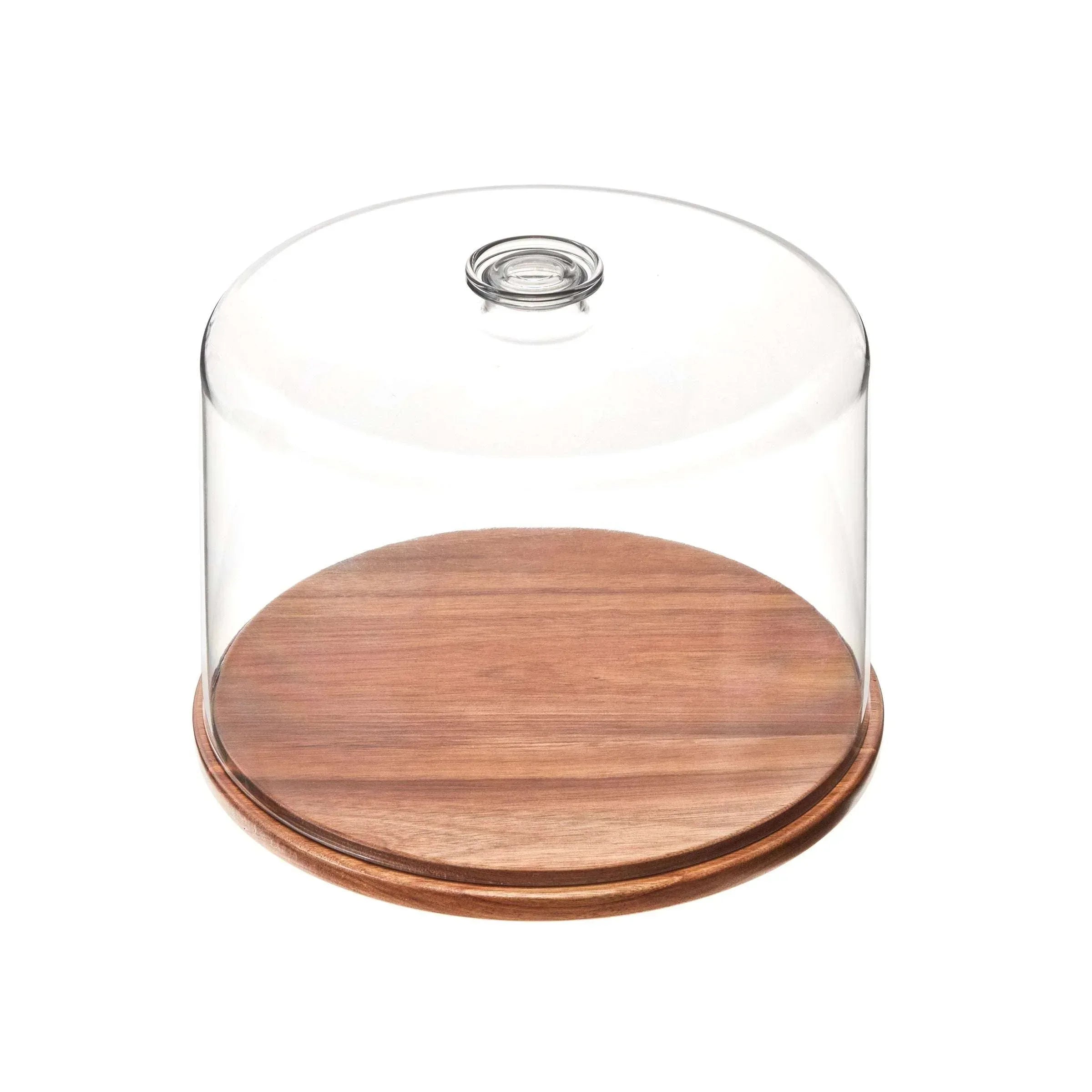 iDESIGN Wood Cake Plate with Dome Lid - USA MEGA SHOP