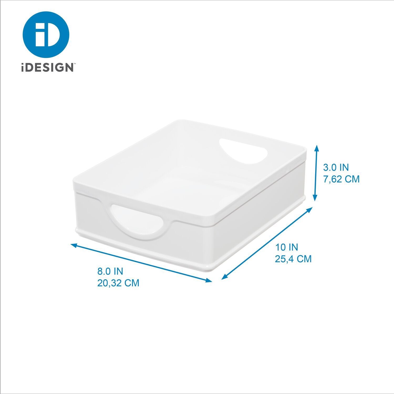 iDesign 9-Piece Recycled White Stacking Kitchen and Pantry Storage Set