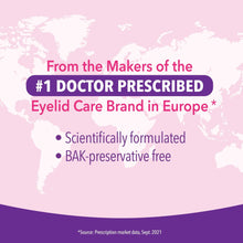 Eyelid cleansing wipes panel: doctor-prescribed eyelid care brand in Europe