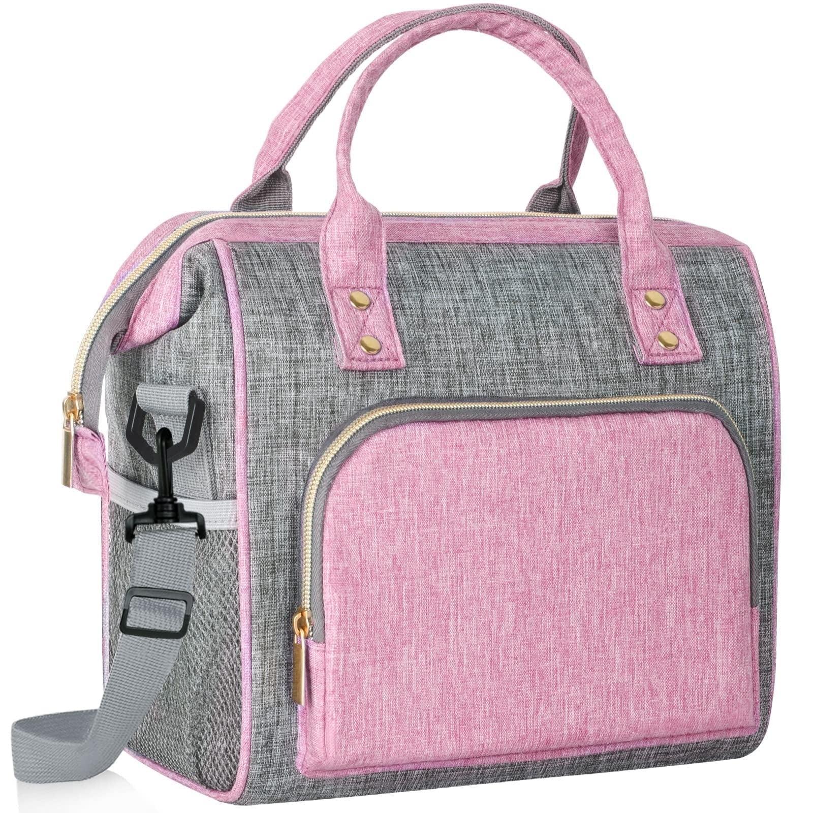 ideaTech Polyester Reusable Lunch Bags, Insulated Lunch Box for Women and Men, Freezer Safe, 1 Count