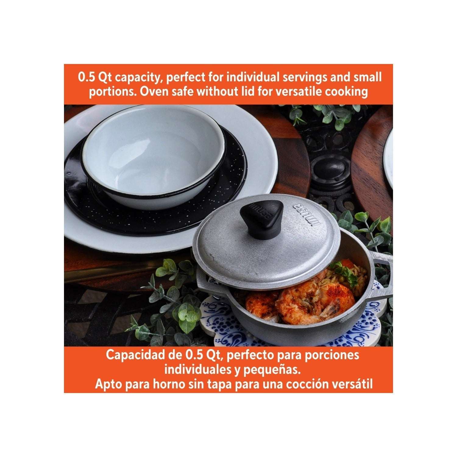 IMUSA 0.5qt Cast Aluminum Caldero - 14cm