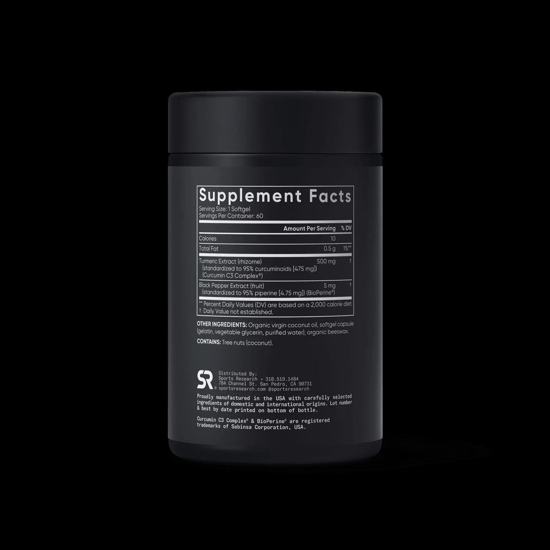 Turmeric Curcumin with Coconut Oil and Bioperine® 500mg