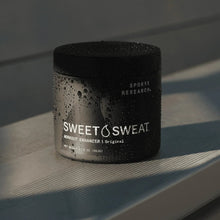 Sweet Sweat® topical gel jar, black textured container, Original label