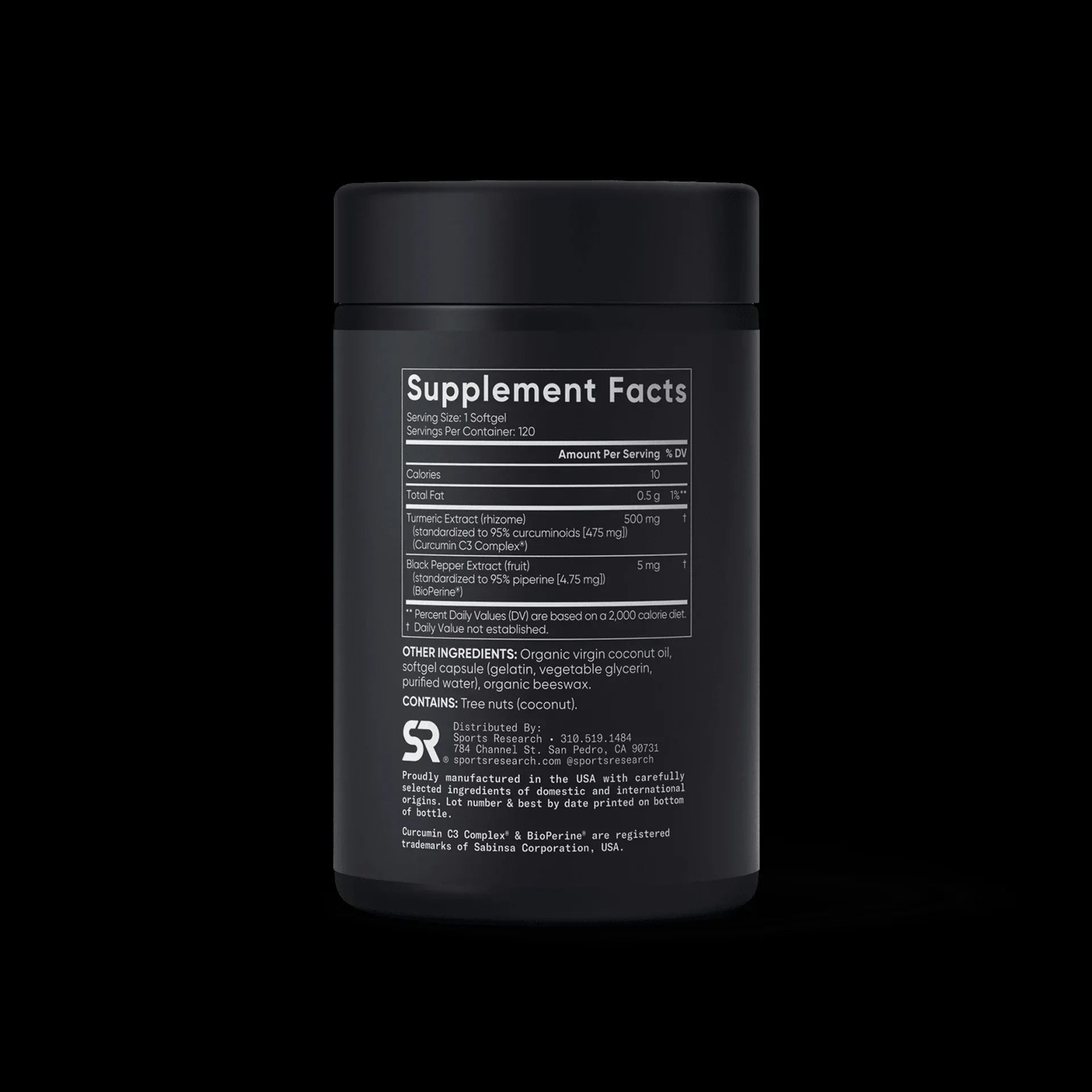 Turmeric Curcumin with Coconut Oil and Bioperine® 500mg
