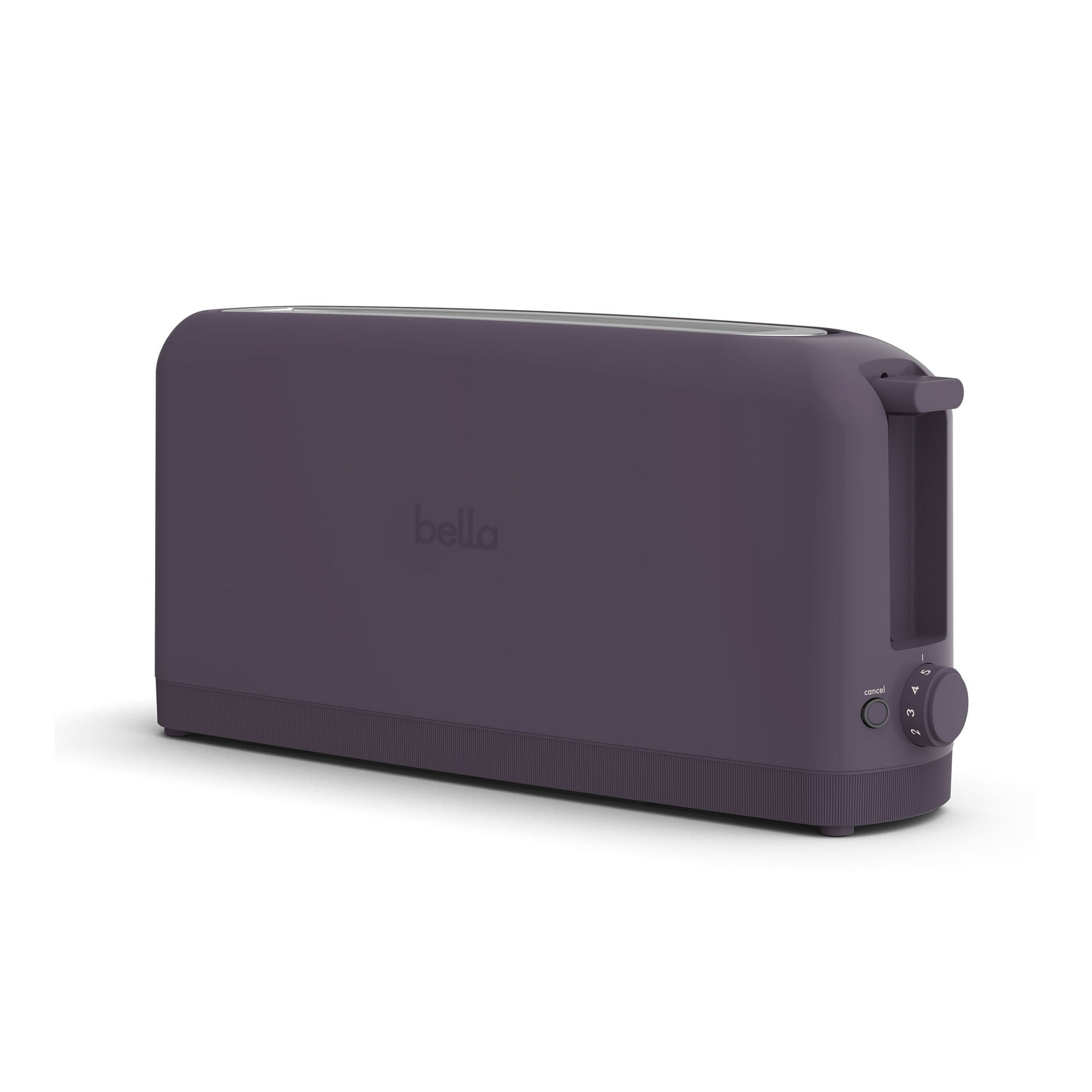 bella 2-Slice Slim Toaster with Extra Long Slot, 6 Setting Shade Control with Reheat & Cancel Buttons, Oatmilk