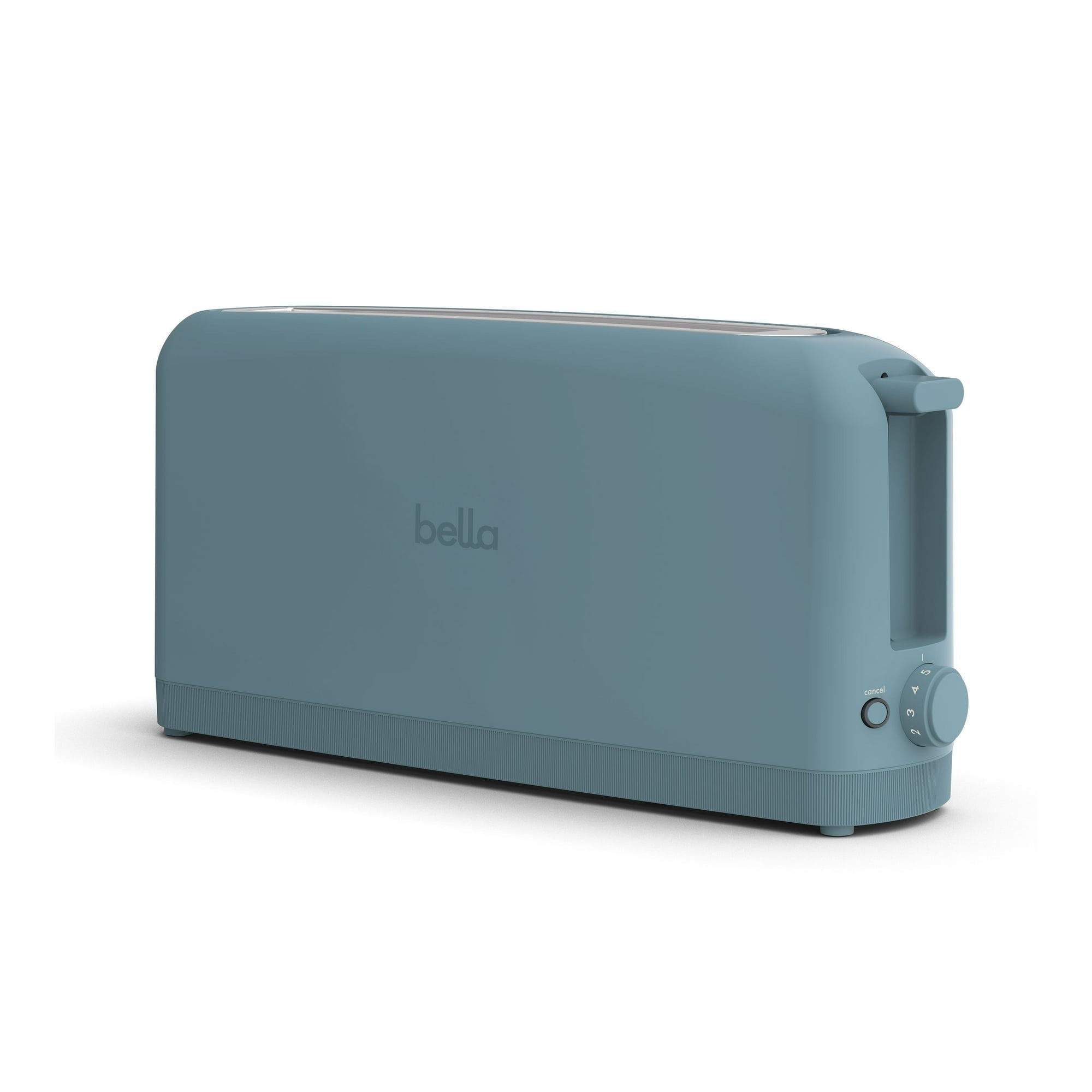 bella 2-Slice Slim Toaster with Extra Long Slot, 6 Setting Shade Control with Reheat & Cancel Buttons, Oatmilk
