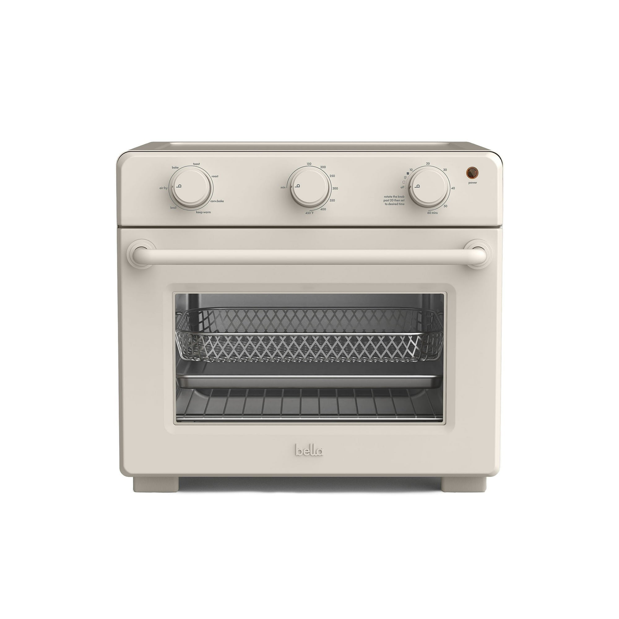 bella 6-Slice Air Fry Toaster Oven with 7 Preset Cooking Options and EverGood™ Nonstick Coated Trays, Surf