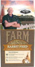Rabbit feed bag with Dr. Pol Farm Rabbit Feed text and bunny illustration