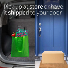 Kleenex hand towel box packed in a vehicle trunk with a carry bag