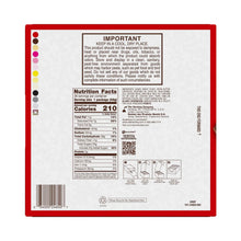 Milk chocolate crisp wafer bars multipack box back with nutrition panel