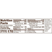 Nutrition Facts panel showing serving size and calories for KitKat Miniatures