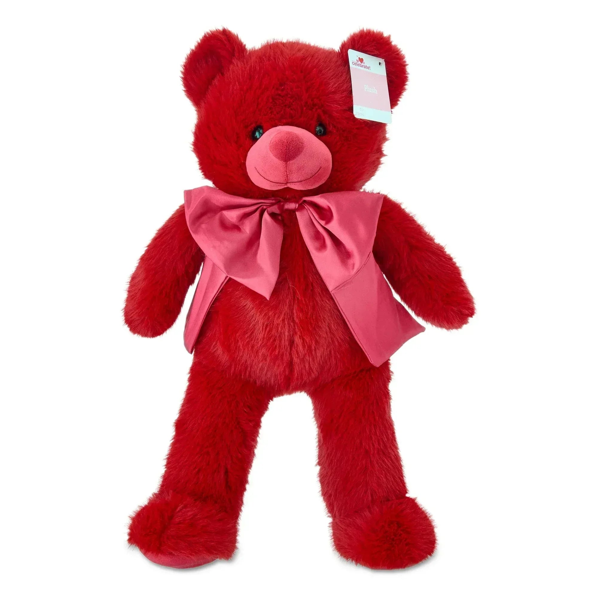 Large Bear Plush, Red, 23", Valentine's Day by Way To Celebrate
