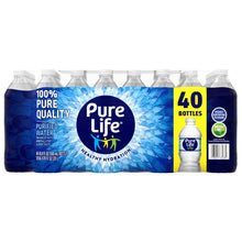 Pure Life purified water pack, 40 plastic bottles, 16.9 fl oz each