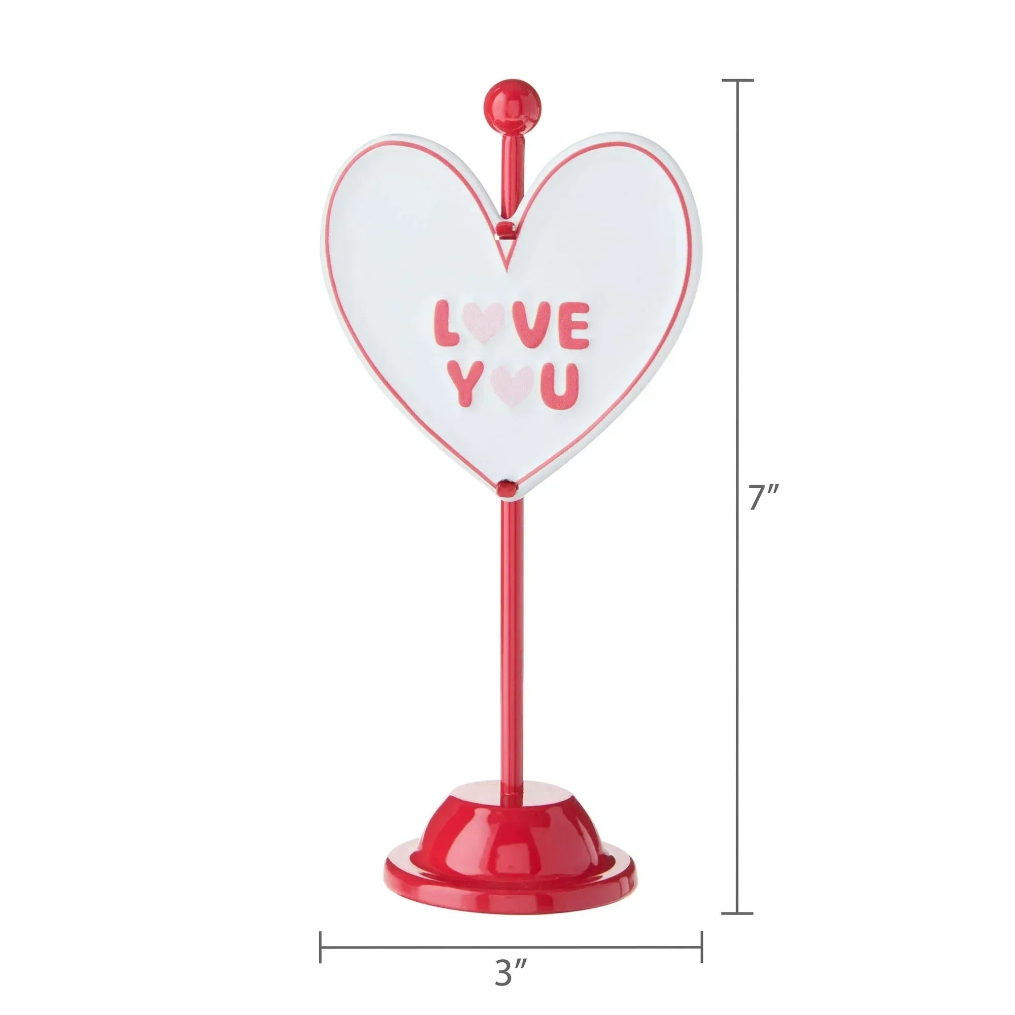 Love You Heart Tabletop Decoration, Multicolor, 7", Valentine's Day by Way To Celebrate
