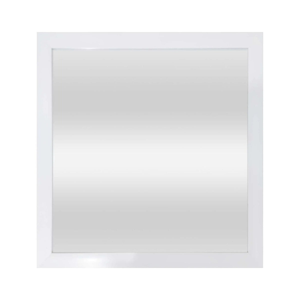 Mainstays 16x16 White Framed Small Decorative Wall Mirror for Bathroom or Living Room