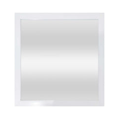 Mainstays 16x16 White Framed Small Decorative Wall Mirror for Bathroom or Living Room