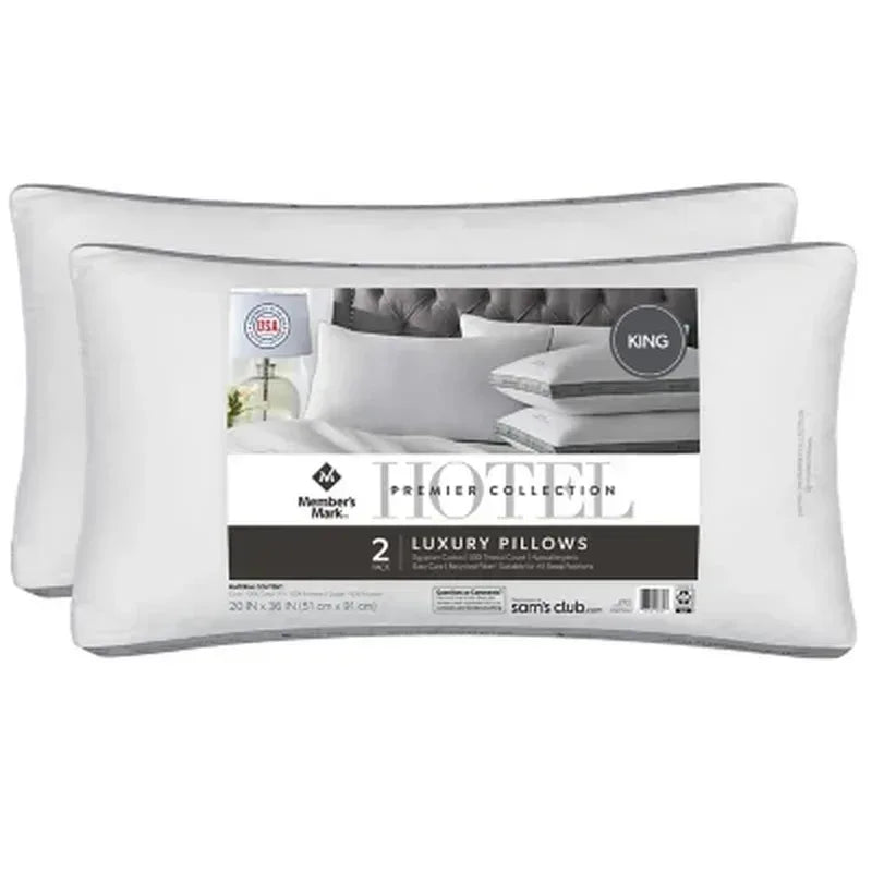 Hotel Premier Collection Bed Pillows, Assorted Sizes (Set of 2)