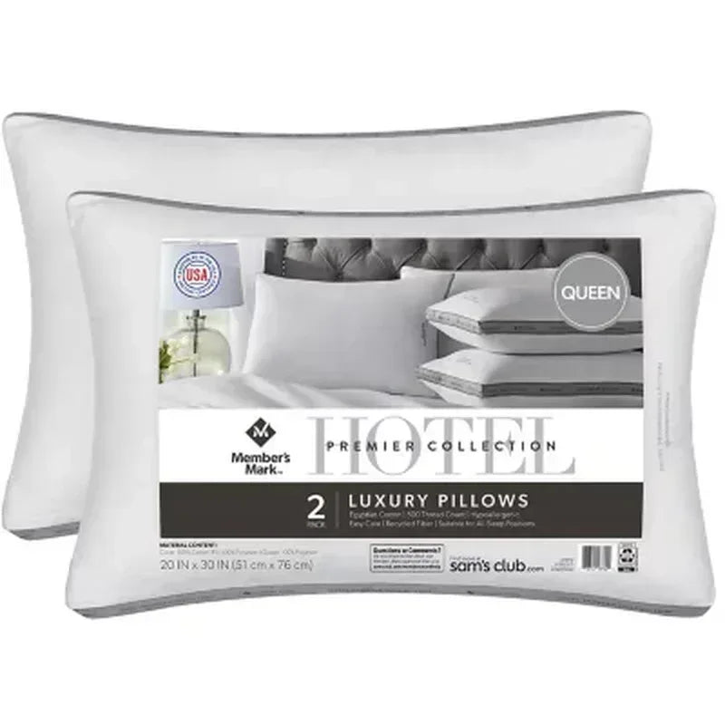 Hotel Premier Collection Bed Pillows, Assorted Sizes (Set of 2)