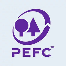 PEFC certification logo with tree, pine, and circular arrows