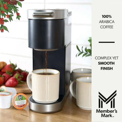 members mark organic dark roast coffee pods