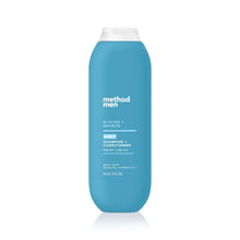 method men Glacier + Granite 2-in-1 shampoo and conditioner bottle, blue