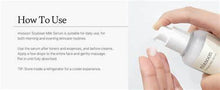 Soybean milk serum pump bottle dispensing onto hand