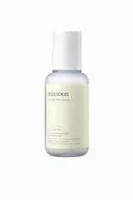 Soybean milk serum bottle with pump, light beige label details