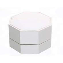 White octagon jewelry gift box