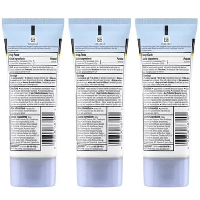 Neutrogena Ultra Sheer Dry-Touch Sunscreen (3 Fl. Oz., 3 Pk.)
