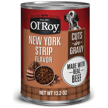Wet dog food can, Ol' Roy New York Strip Flavor Cuts in Gravy, 13.2 oz