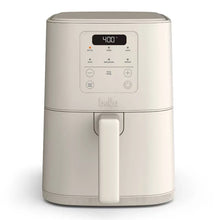 bella 4qt Slim air fryer, beige electric fryer with digital touch panel and pull handle