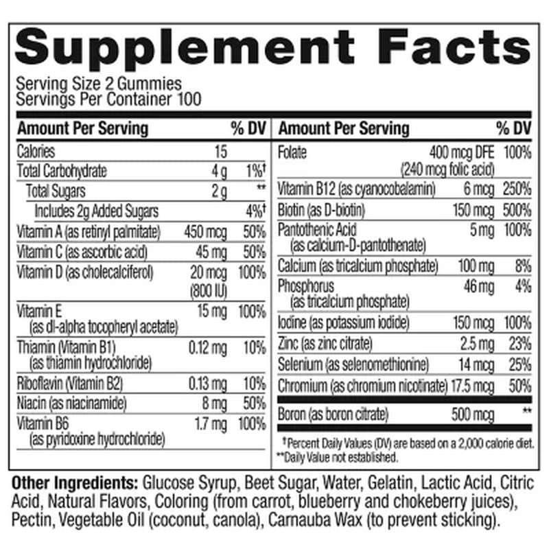 OLLY Women'S Multivitamin Gummies, Health & Immune Support, Berry (200 Ct.)