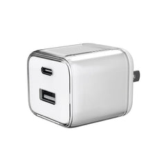 onn 32W Dual-Port USB-C & USB-A Wall Charger, Fast Charging, USB-IF Certified, Foldable Plug, Purple – Compatible with iPhone, iPad, AirPods, Samsung Galaxy, Note, Pixel & More