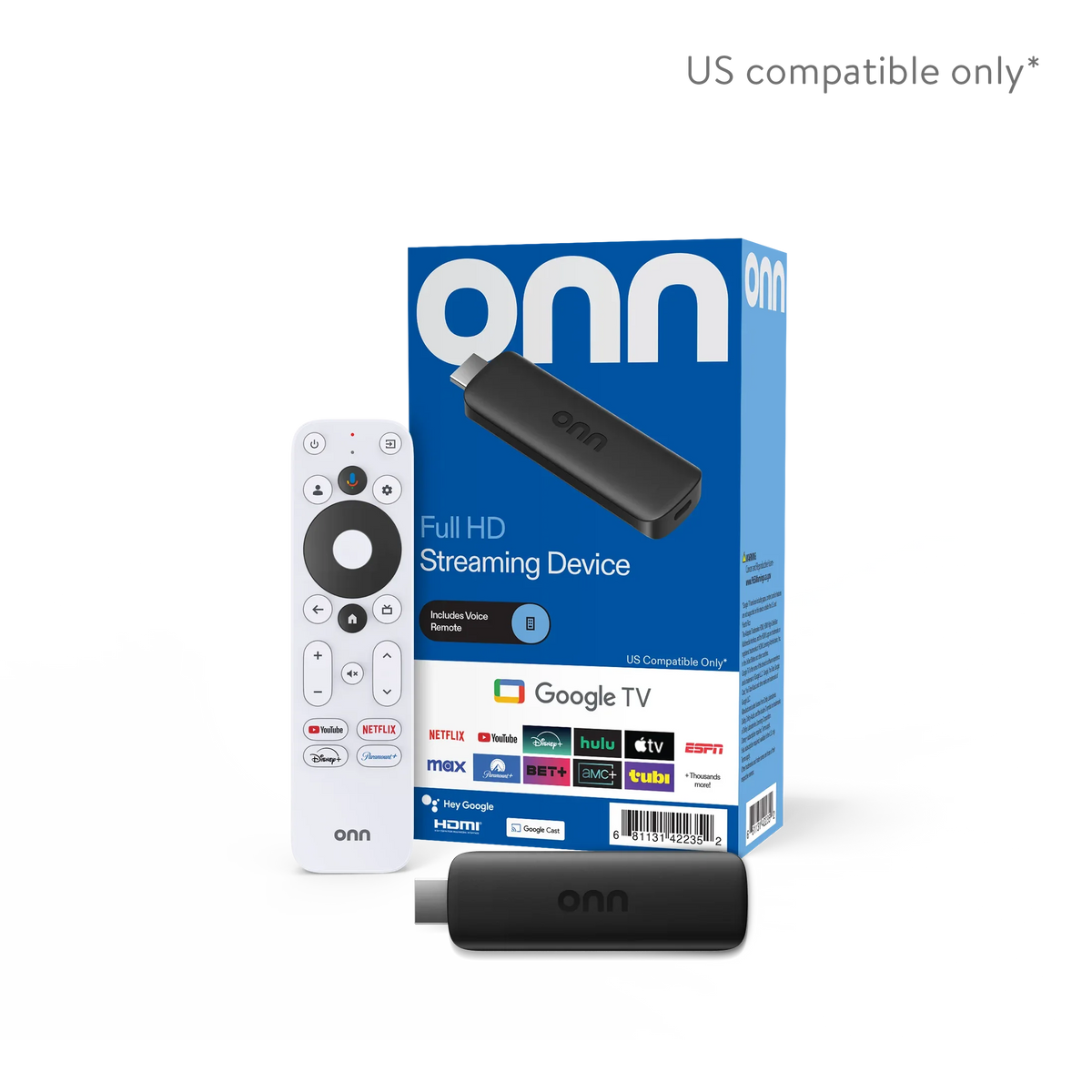onn Full HD Streaming Device, Google TV - Fast Streaming, 8GB Storage, 1.5GB RAM, Remote with Voice Control - USA MEGA SHOP