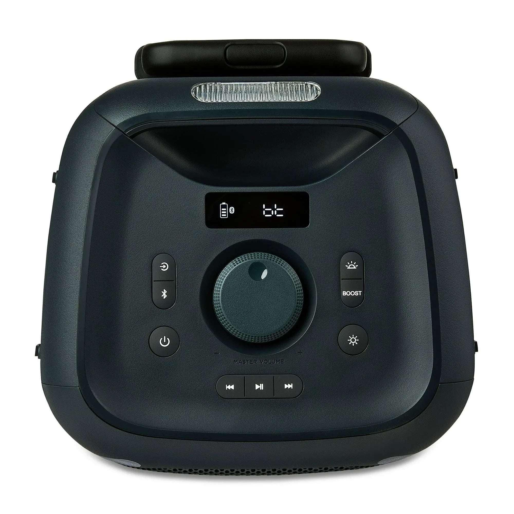 onn. Large Party Speaker Gen 2 with LED Lighting