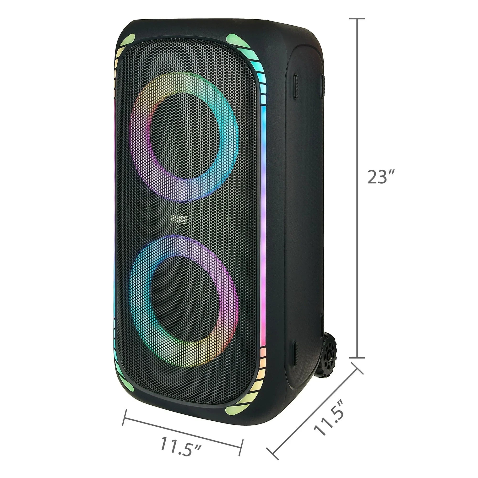 onn. Large Party Speaker Gen 2 with LED Lighting - USA MEGA SHOP