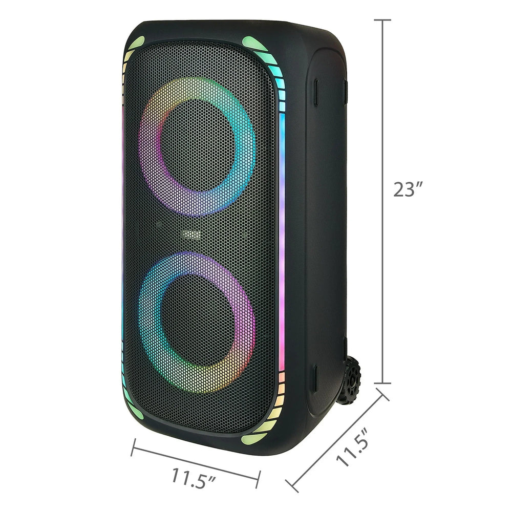 onn. Large Party Speaker Gen 2 with LED Lighting - USA MEGA SHOP
