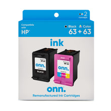 Remanufactured ink cartridges 2-pack retail box with black and color