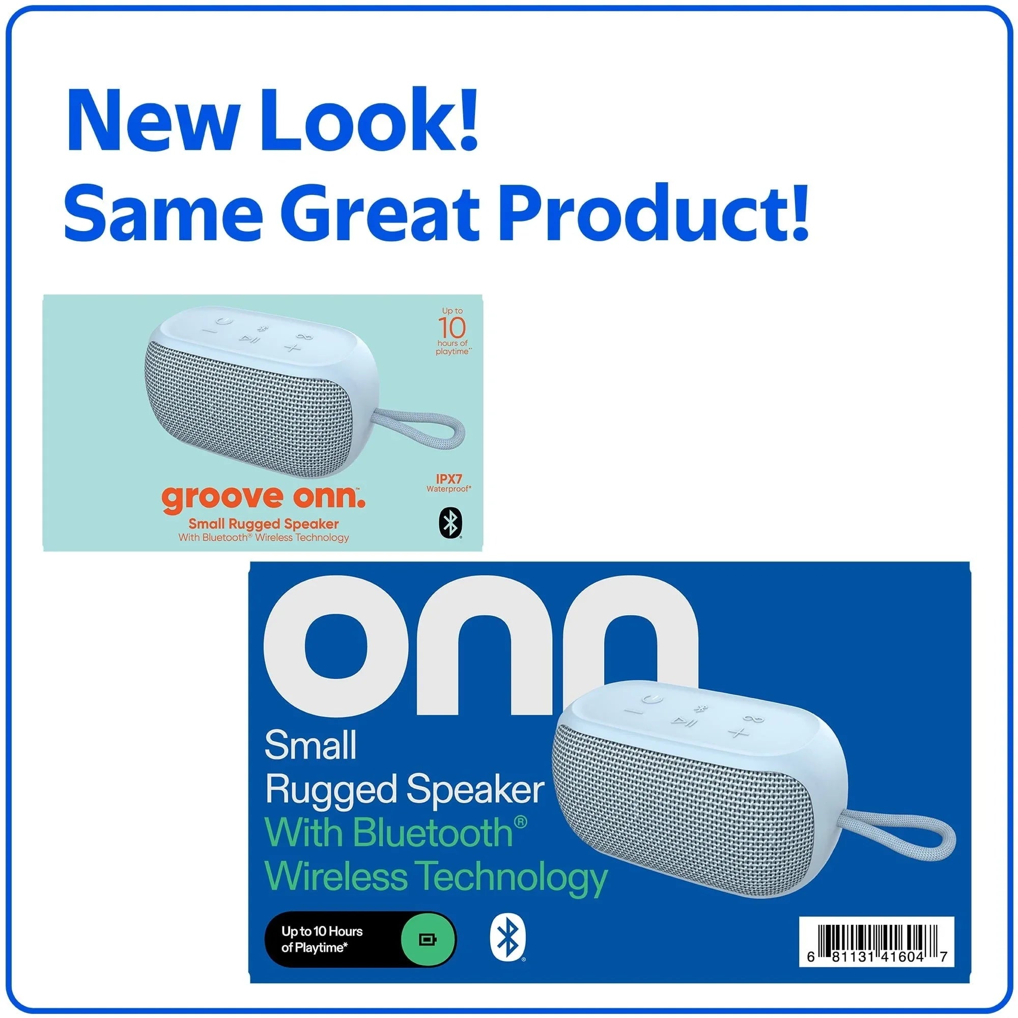 onn Small Rugged Speaker with Bluetooth Wireless Technology - USA MEGA SHOP