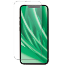 Clear tempered glass screen protector for iPhone, front view