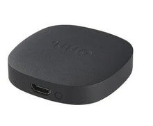onn streaming device with HDMI port and power button on top