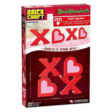 BrickCraft Bricktanicals XOXO sign building kit box with red X and heart pieces