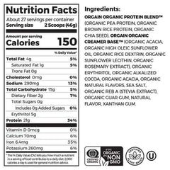 Orgain Organic 21G Plant-Based Protein Powder, Creamy Chocolate Fudge (2.74 Lbs.)